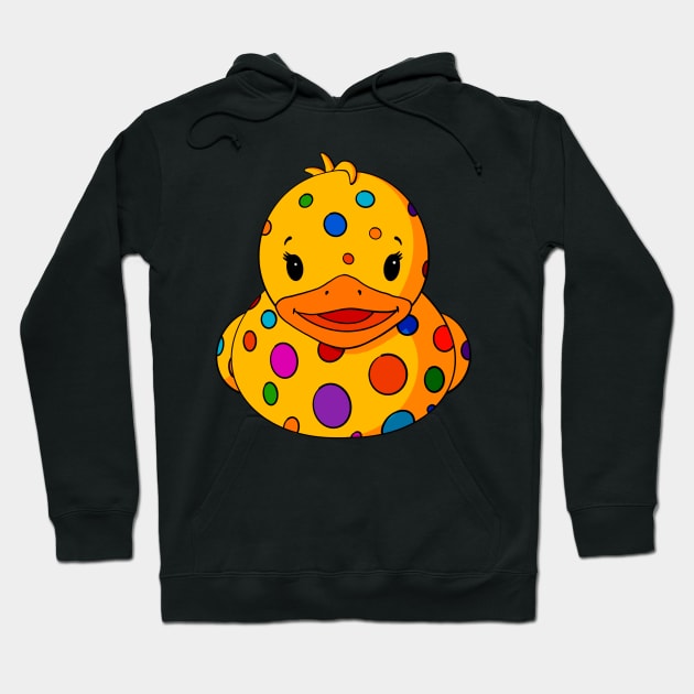 Dotted Rubber Duck Hoodie by Alisha Ober Designs